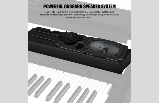 Yamaha P515 White Portable Piano - New Boxed Demo Model - Image 8